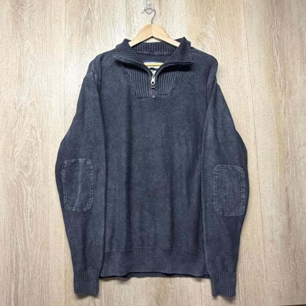 Brave-soul Men's Grey and Black Jumper